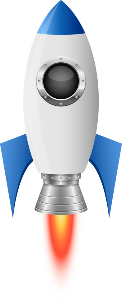 Rocket spaceship clipart design illustration png