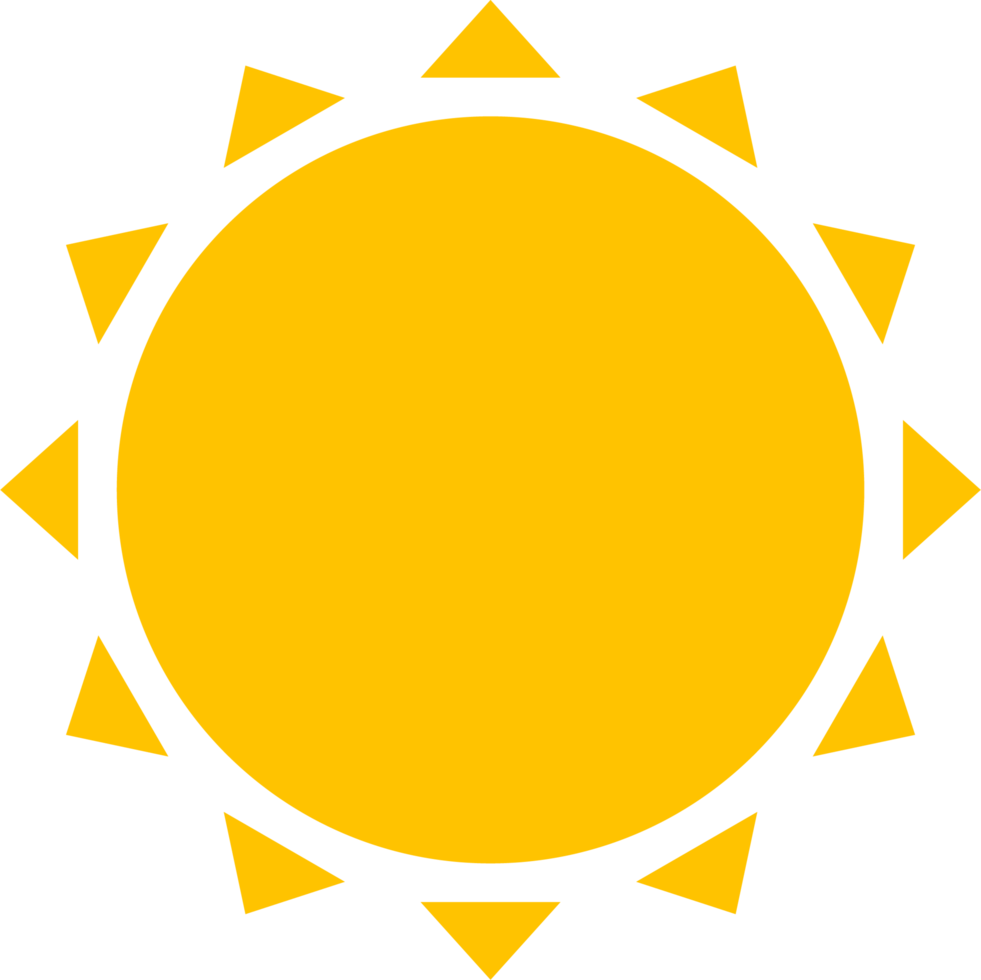 Sun icon set clipart design illustration png