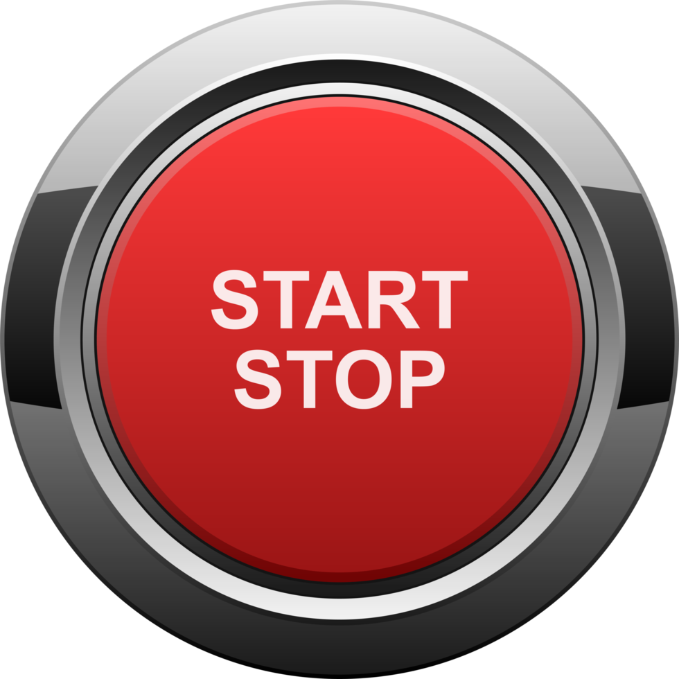 Start and stop engine button clipart design illustration png