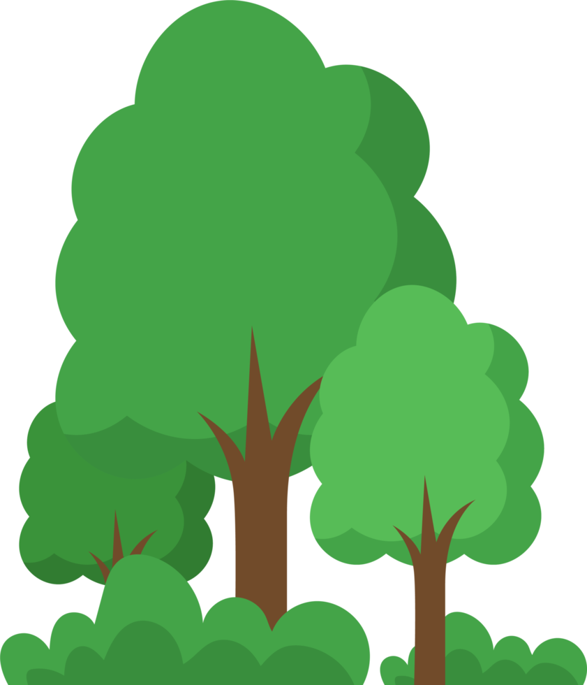 illustrazione di progettazione di clipart dell'albero png