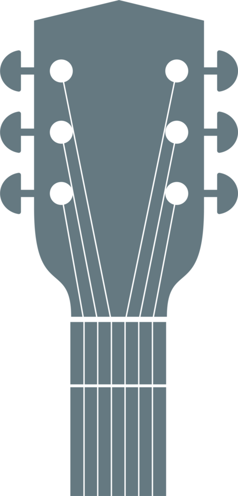 ilustração de design de clipart de cabeça de guitarra png