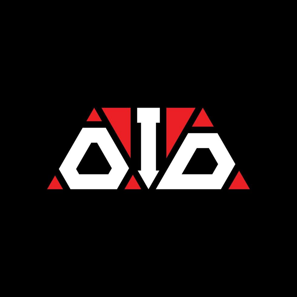 OID triangle letter logo design with triangle shape. OID triangle logo design monogram. OID triangle vector logo template with red color. OID triangular logo Simple, Elegant, and Luxurious Logo. OID
