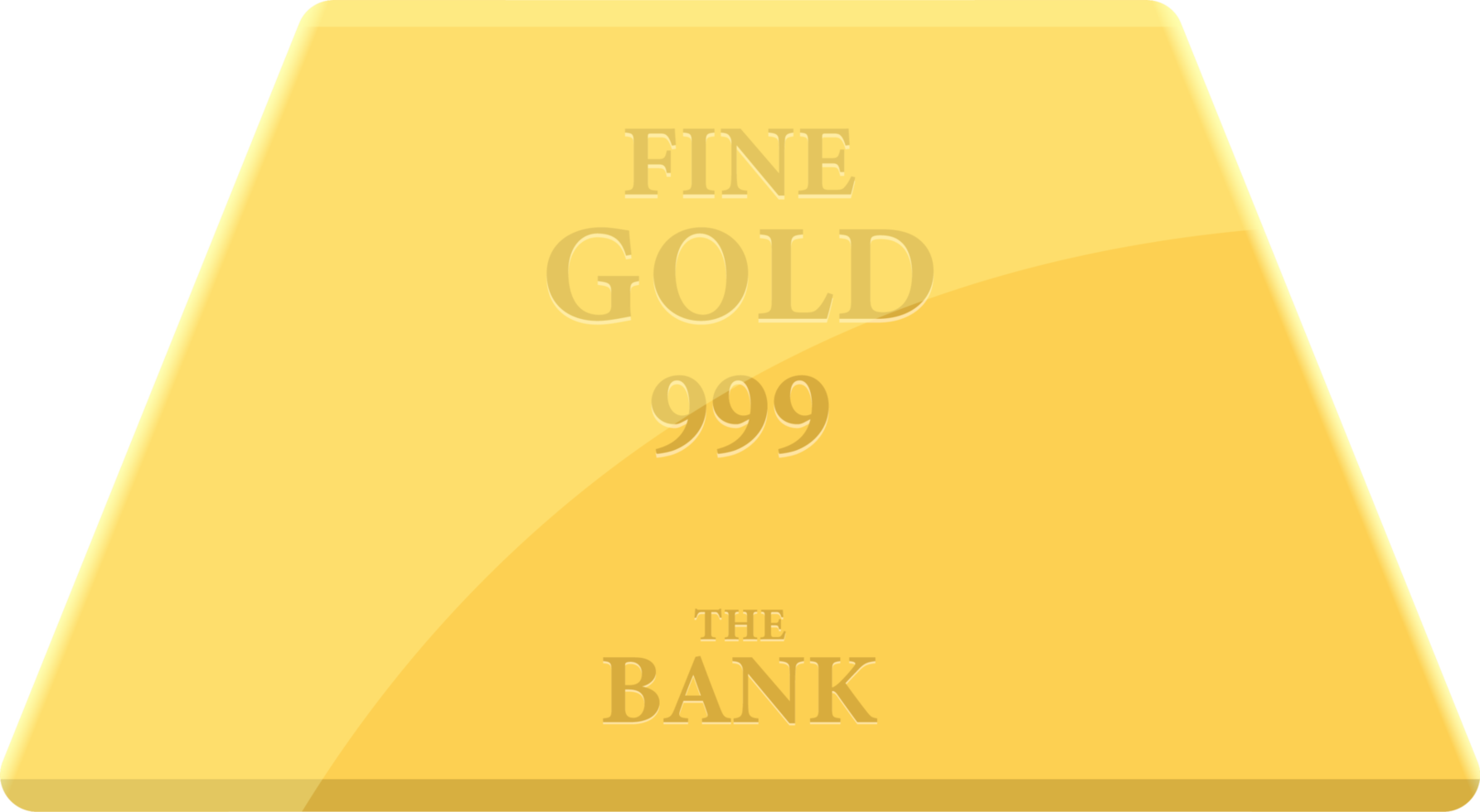 Gold bar clipart design illustration png