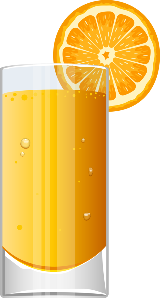 copo de ilustração de design de clipart de suco fresco png