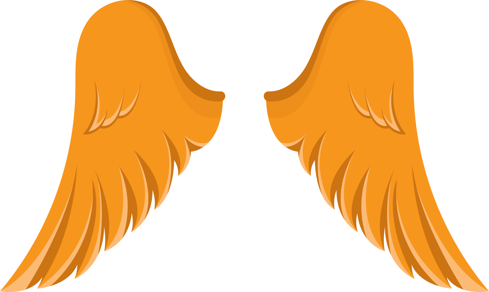Angel wings clipart design illustration 9383688 PNG