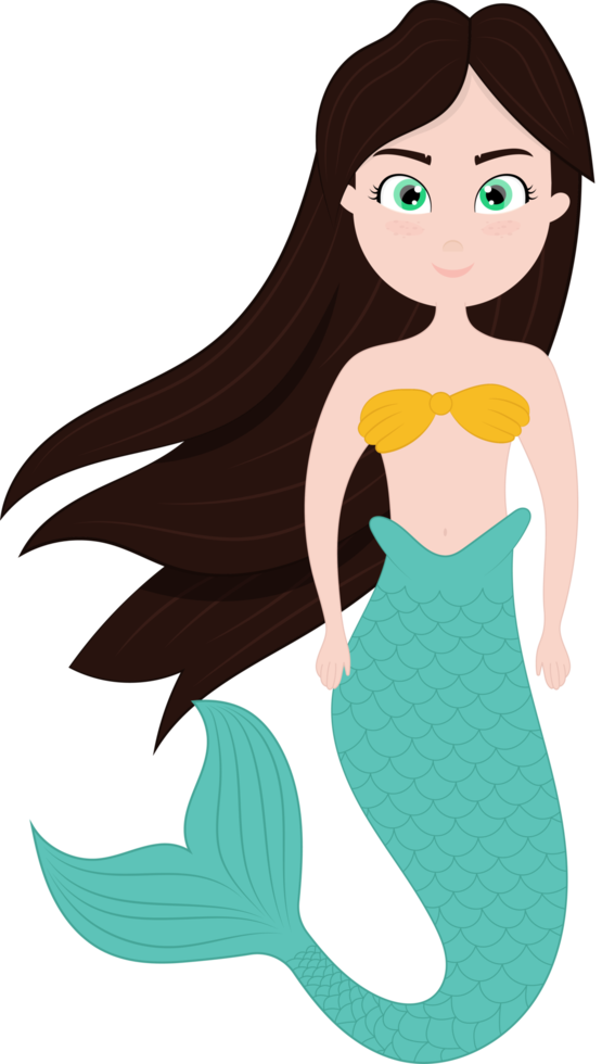 Mermaid clipart design illustration png