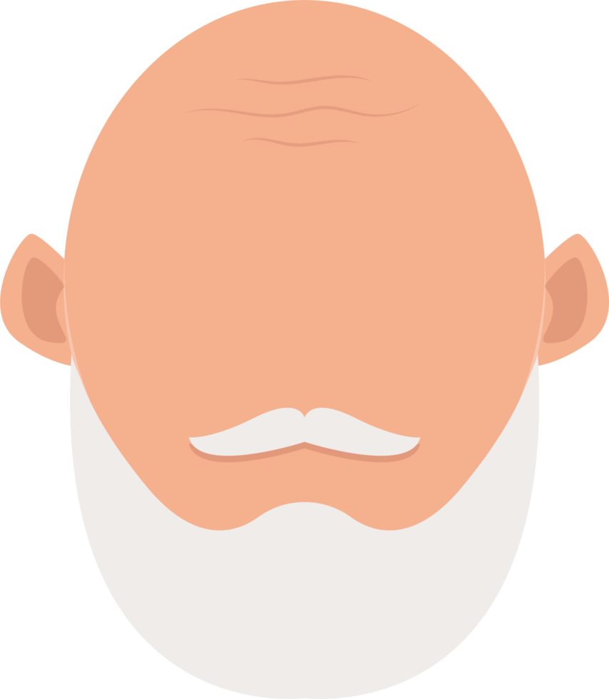 Old man clipart design illustration png