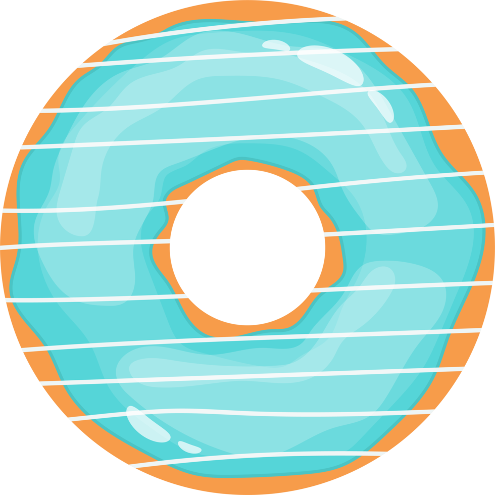 köstliche Donut-Set-Clipart-Design-Illustration png