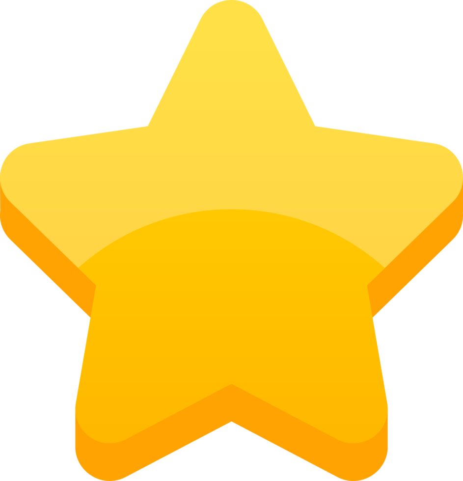 ilustração de design de clipart de estrelas douradas png