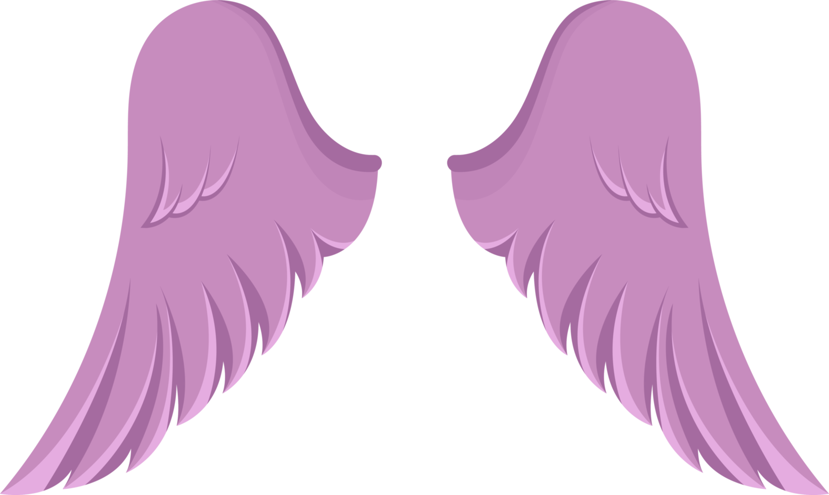 Angel wings clipart design illustration png