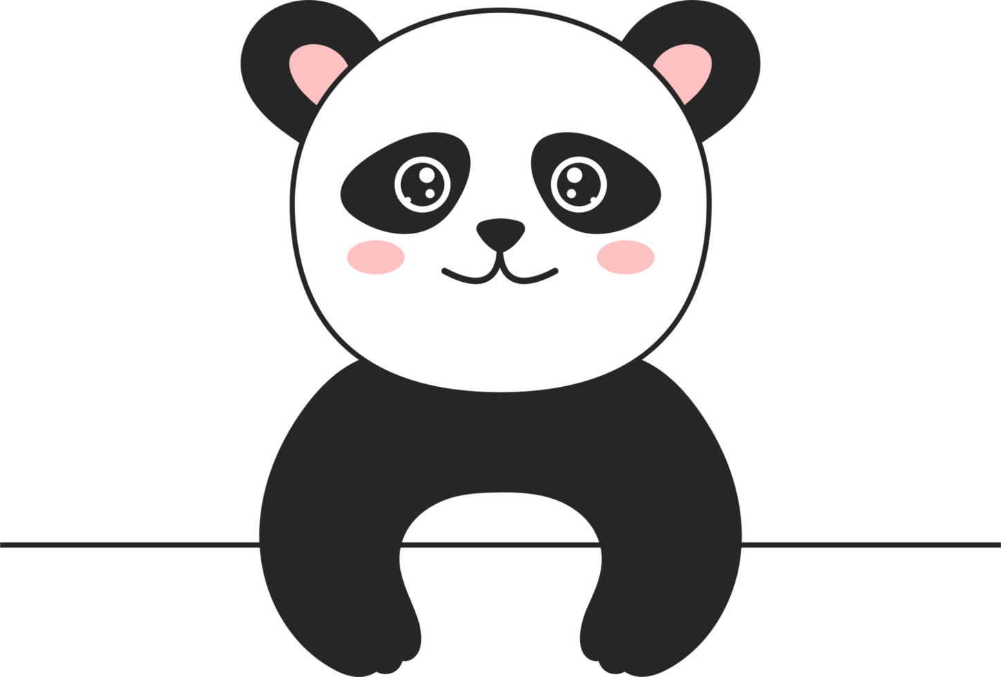 illustrazione di progettazione clipart orso panda png