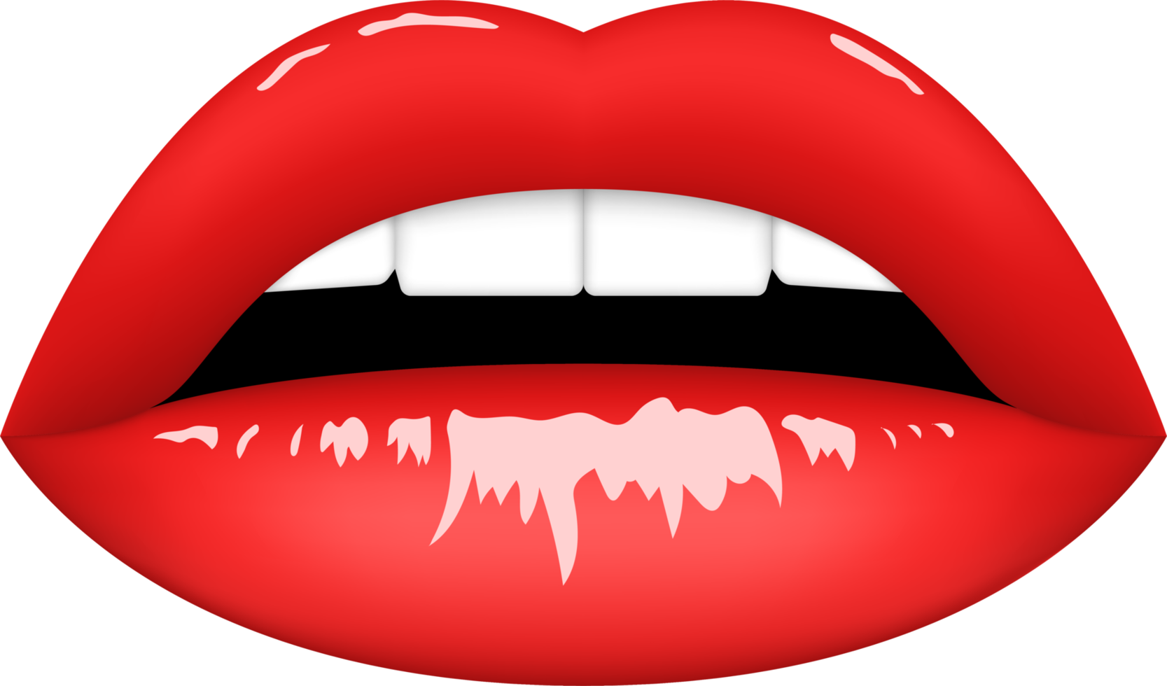 rote Lippen-Clipart-Design-Illustration png