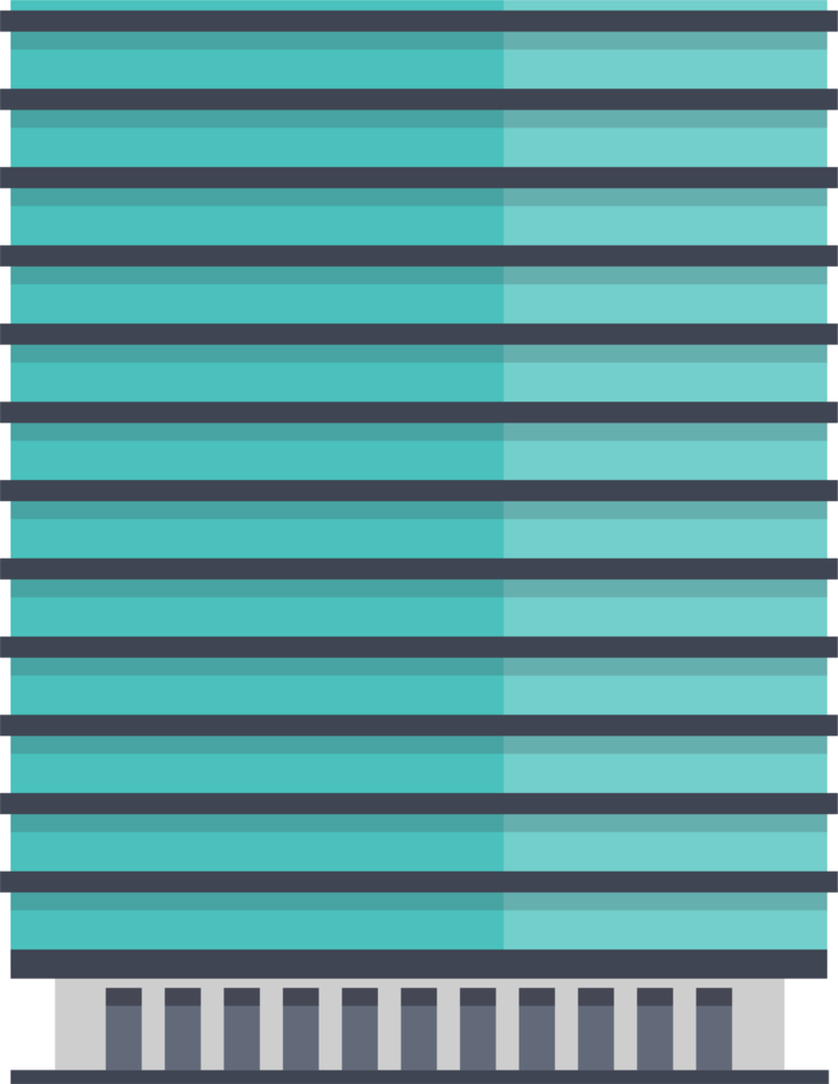 ilustração de design de clipart de edifícios de cidade de arranha-céus png