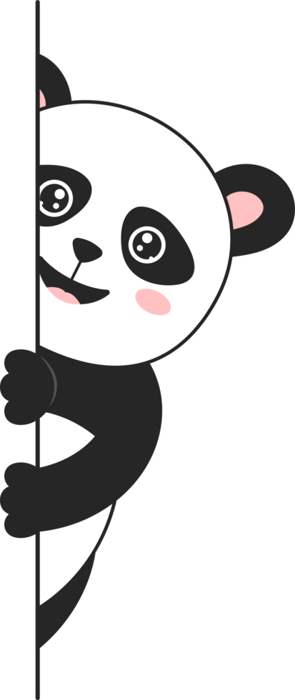 ilustração de design de clipart de urso panda png