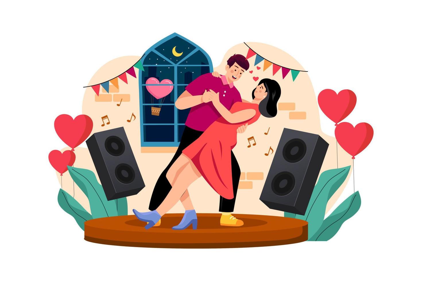 Couple Dancing Together vector