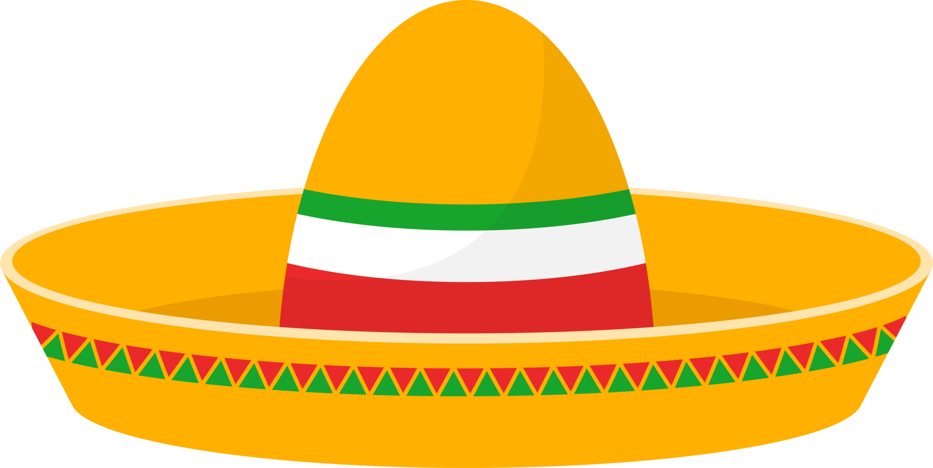 Mexican hat clipart design illustration png