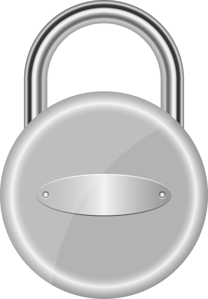 Padlock clipart design illustration png