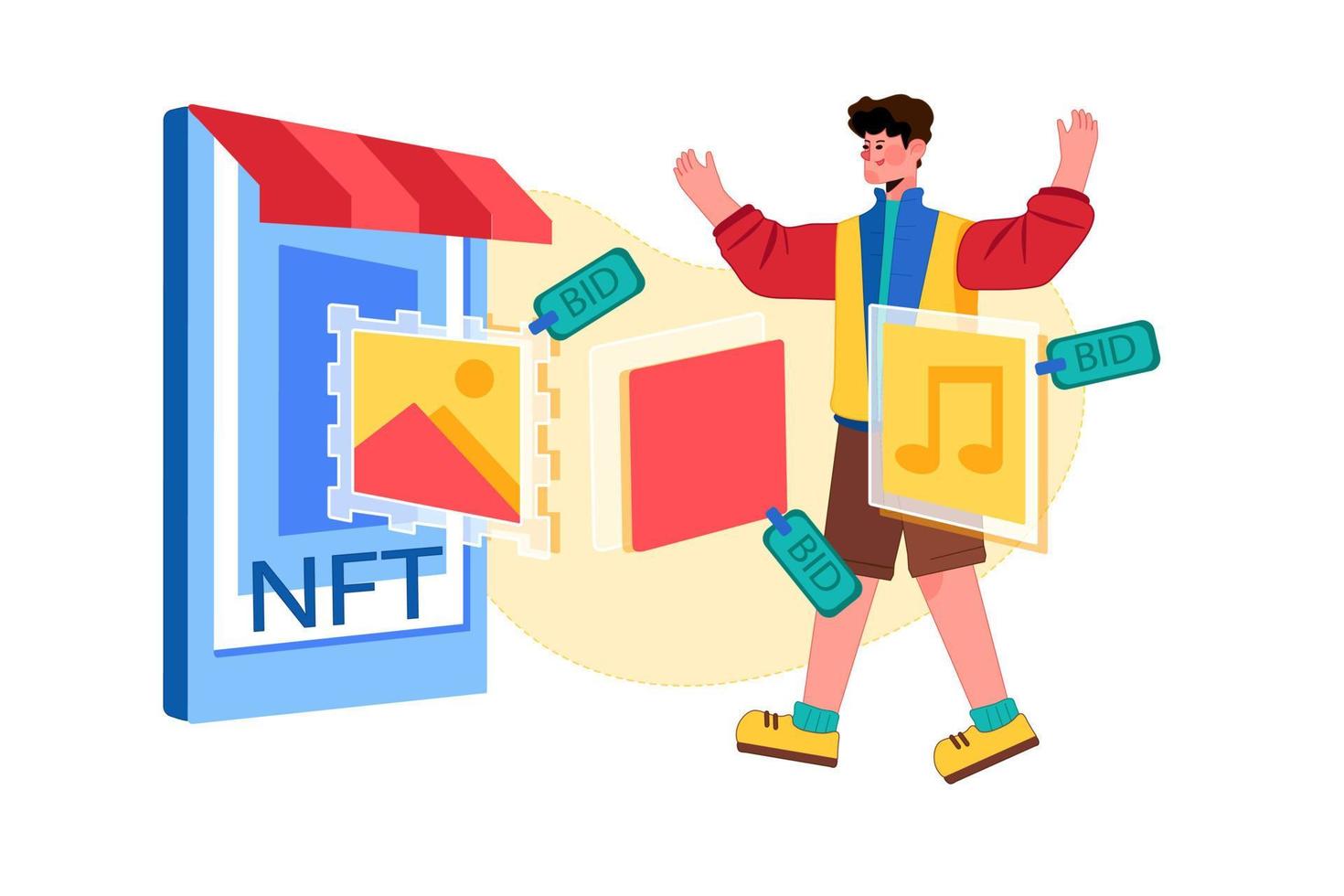 Sell anything digital in the NFT auction vector