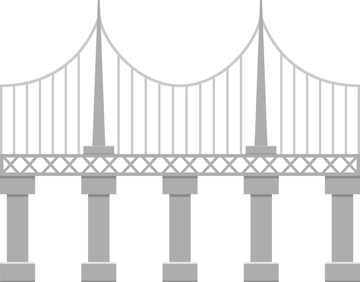 ilustração de design de clipart de ponte png