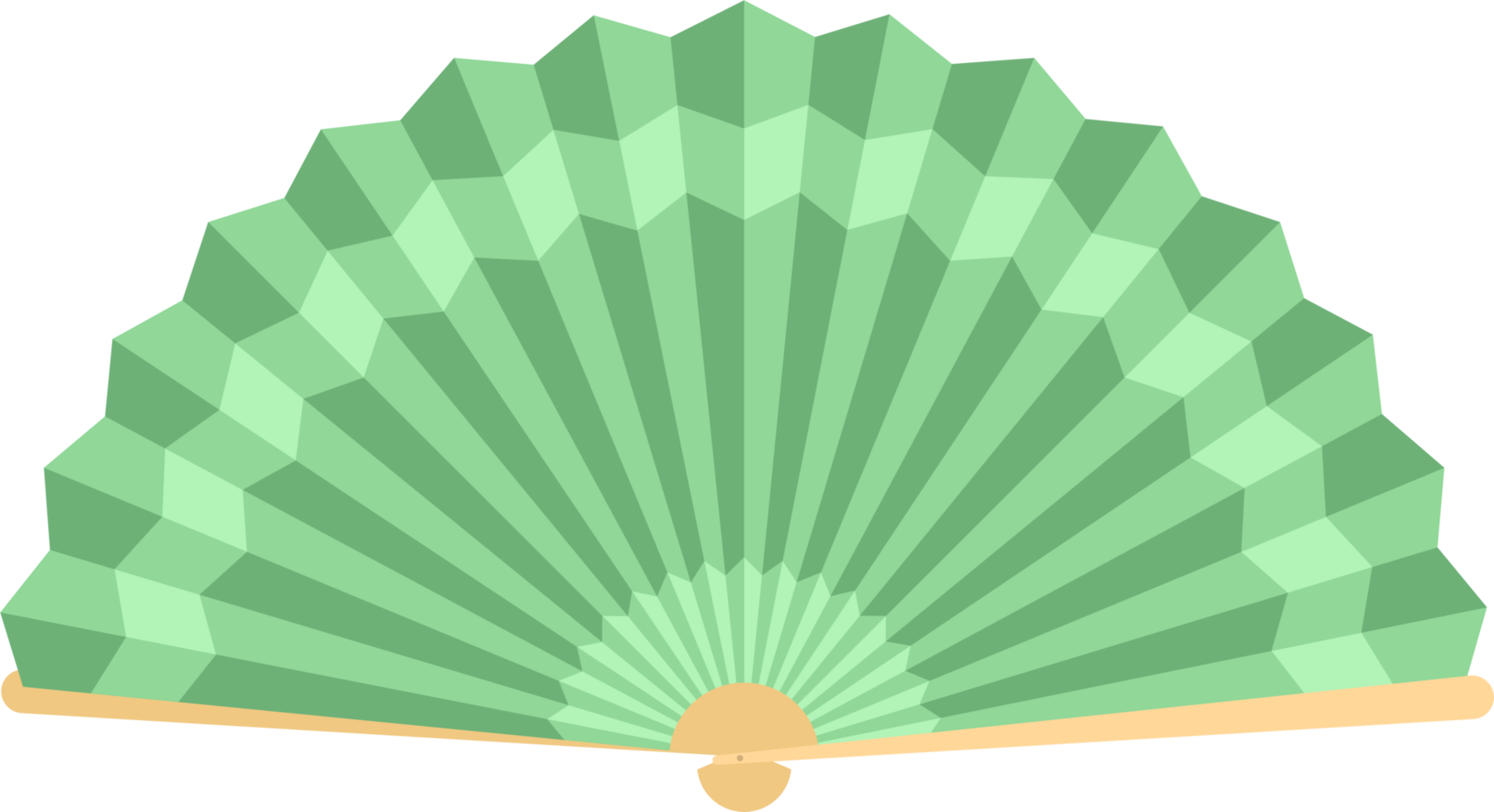 Japanese folding fan clipart design illustration png