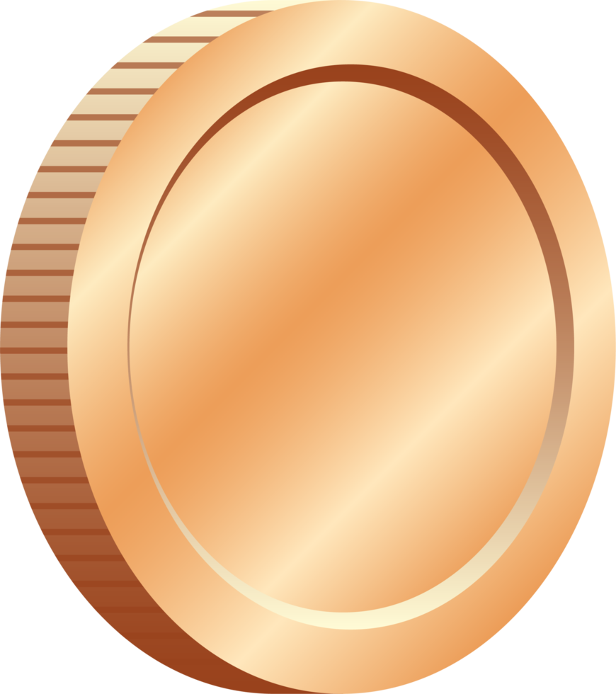 Shiny coins clipart design illustration png