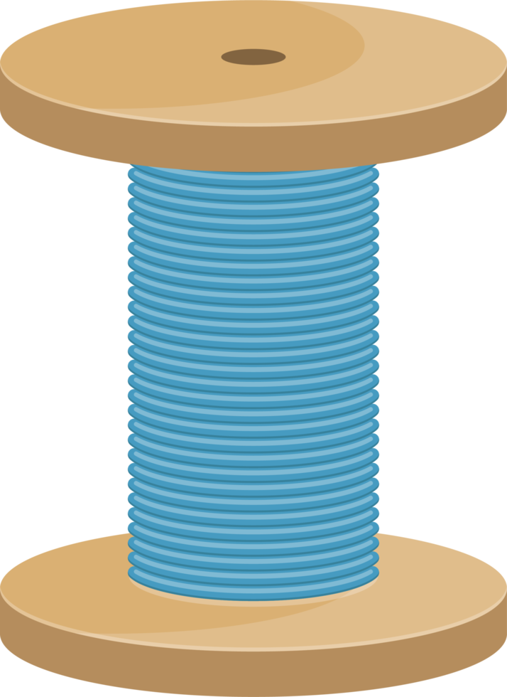 Thread spool clipart design illustration png