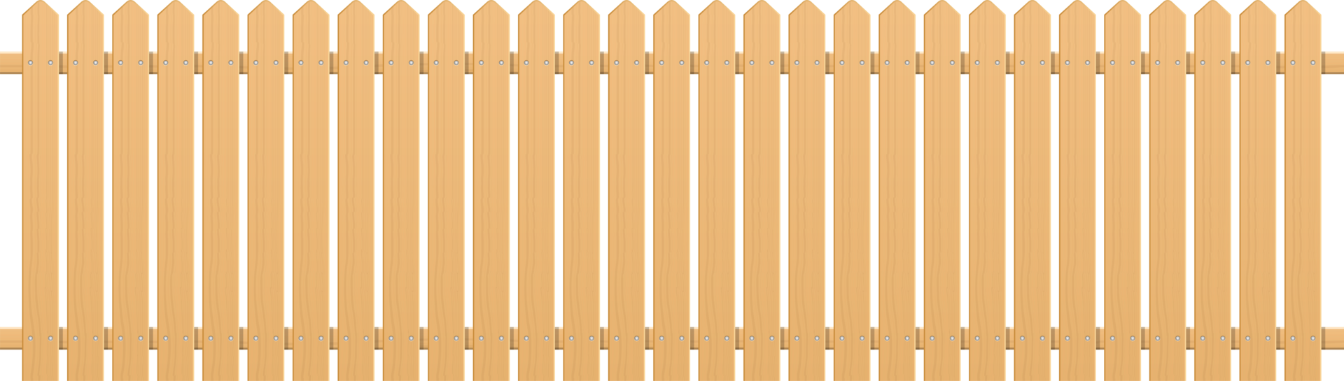Wooden fence clipart design illustration png