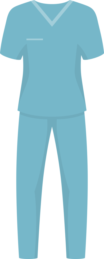illustration de conception de clipart de vêtements médicaux png
