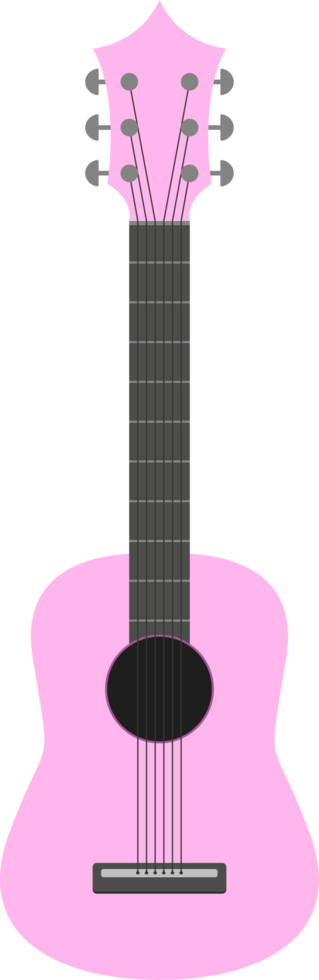 Ilustración de diseño de imágenes prediseñadas de guitarra png