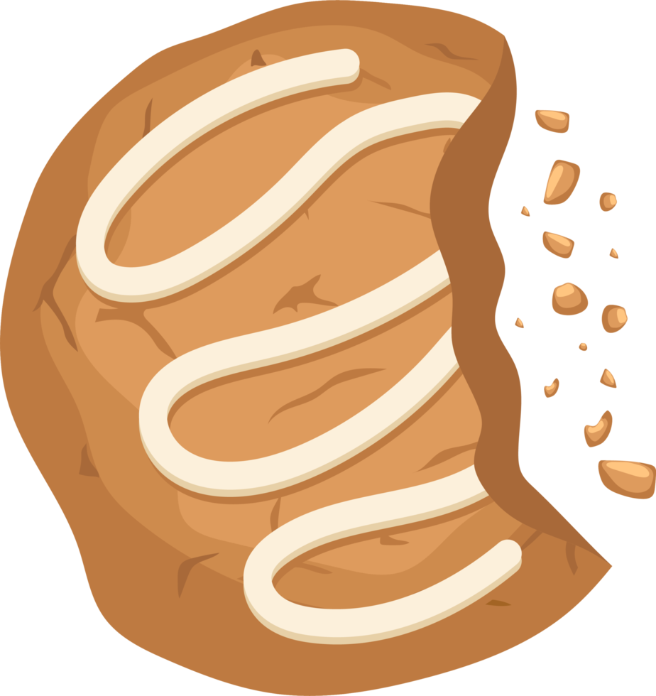 ilustración de diseño de imágenes prediseñadas de galletas caseras sabrosas png