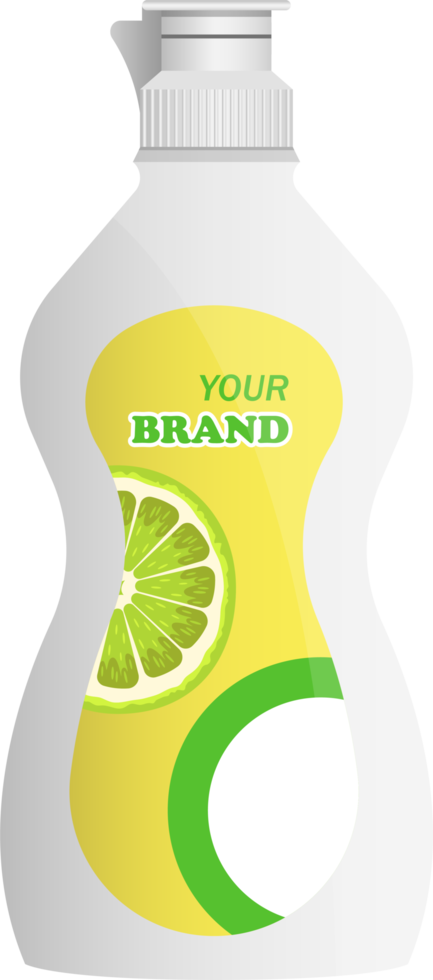Diswashing liquid bottle clipart design illustration png