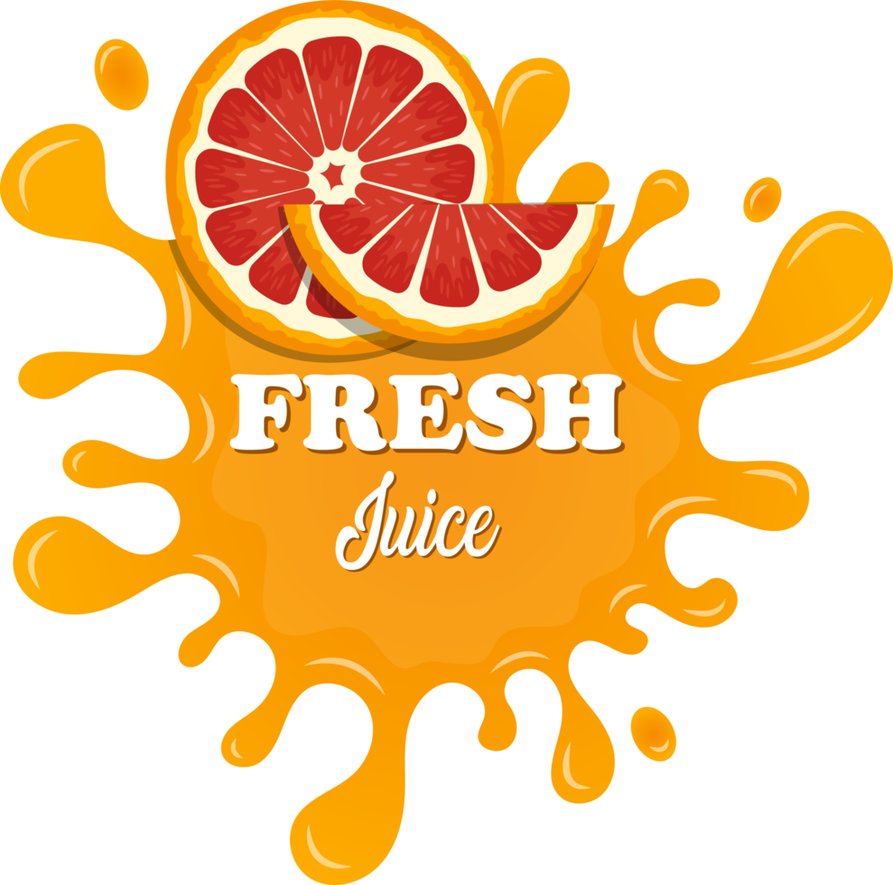 Fruchtsaft spritzt Clipart-Design-Illustration png