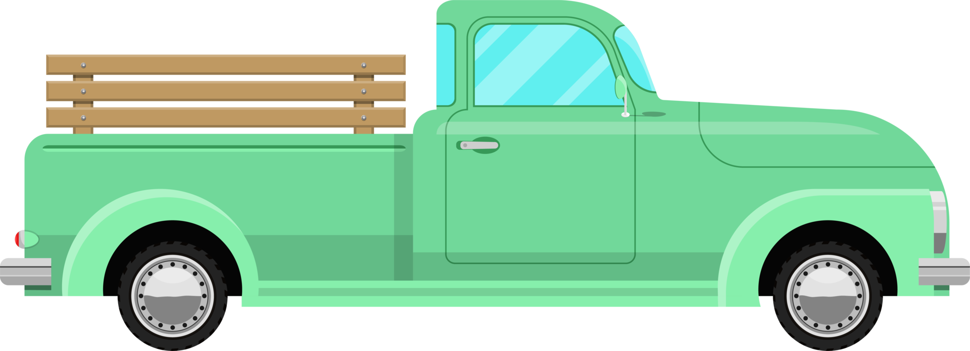 retro pick-up clipart ontwerp illustratie png