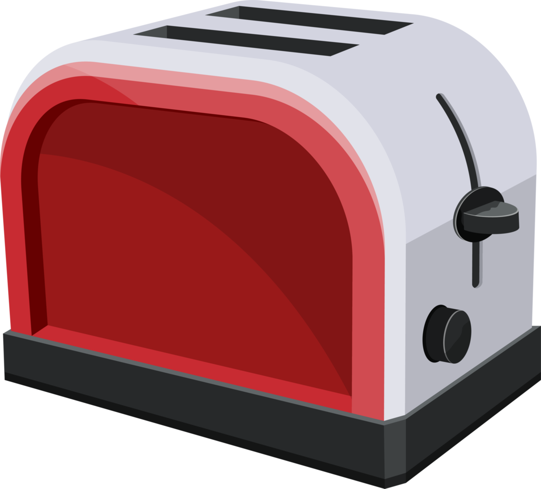 Bread toaster clipart design illustration png