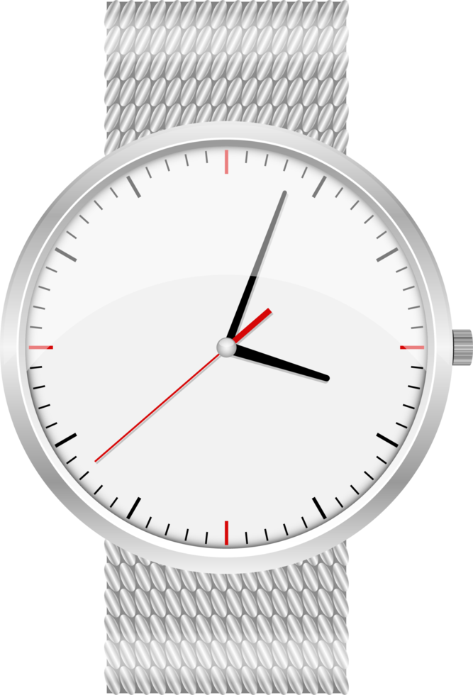 Realistic watch clipart design illustration png