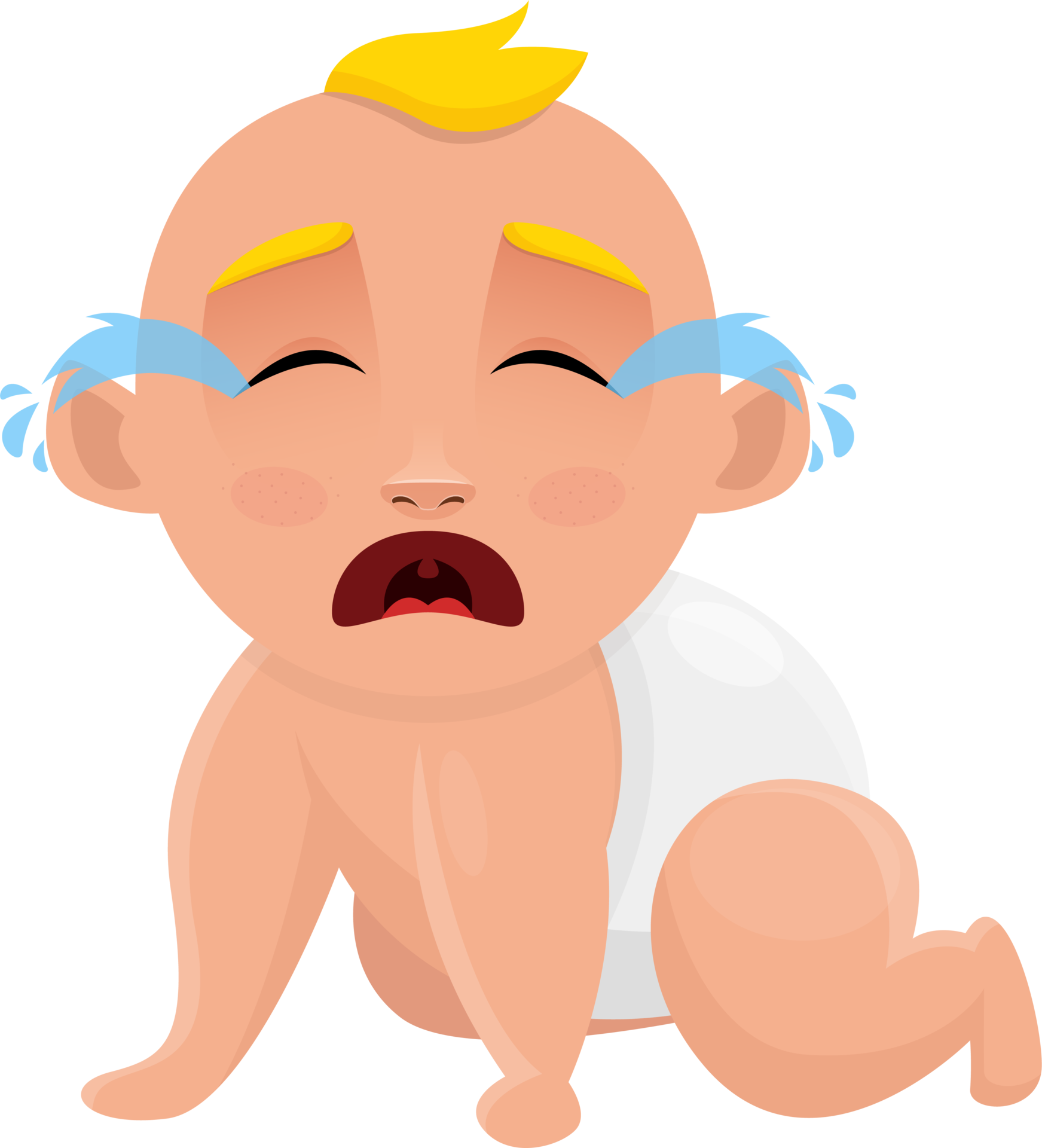 Cute baby clipart design illustration 9384357 PNG