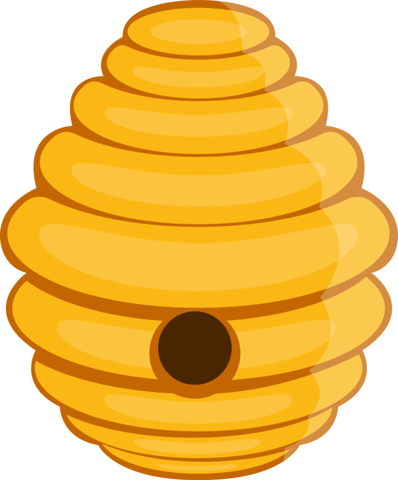 Bee tree hive clipart design illustration png