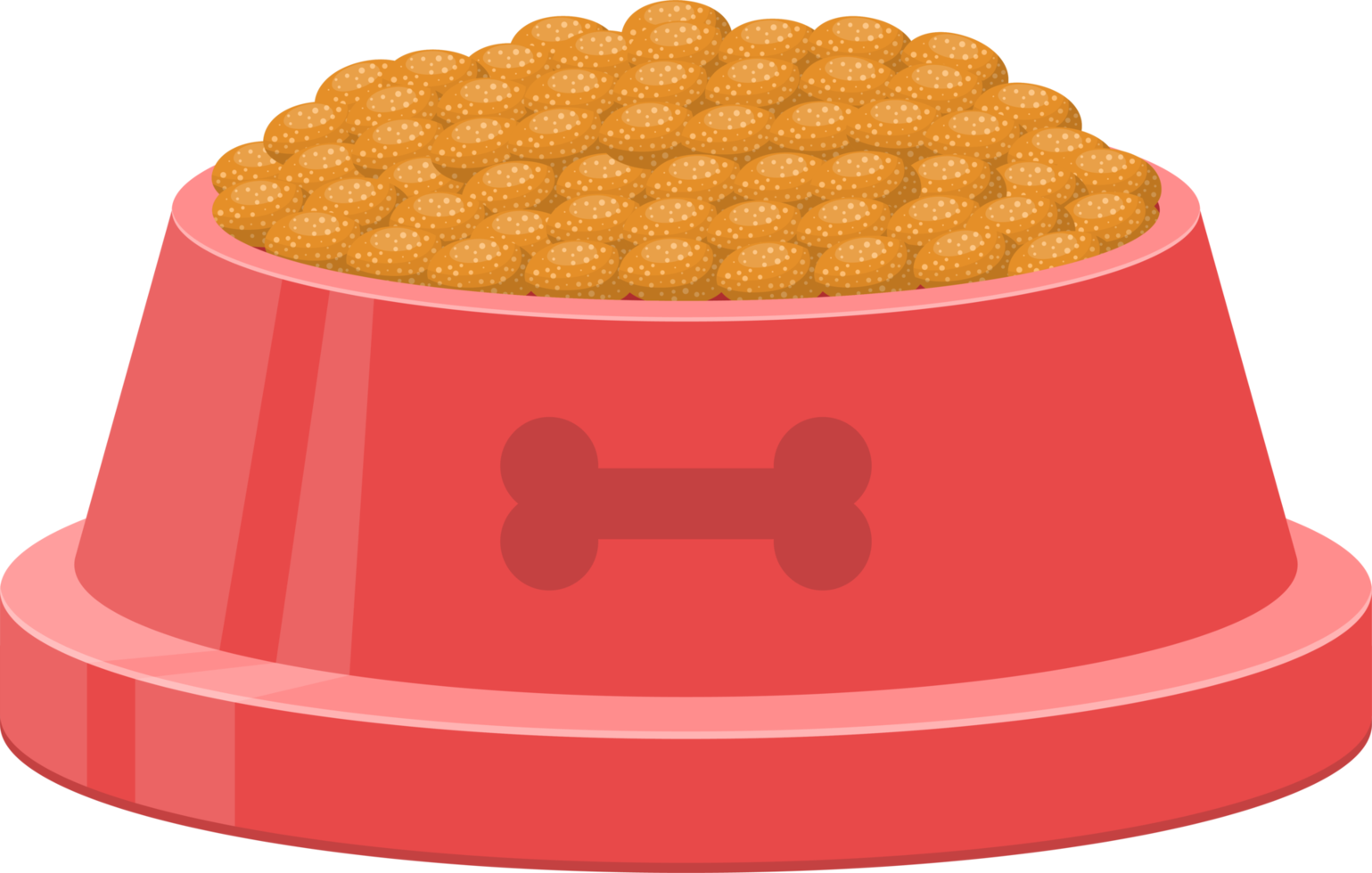 Dog bowl clipart design illustration png