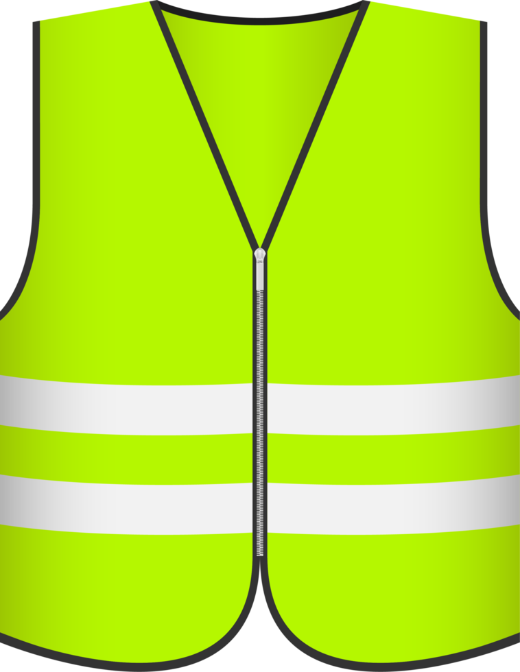 Safety vest clipart design illustration png