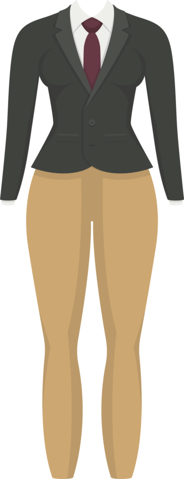 Woman suit clipart design illustration png