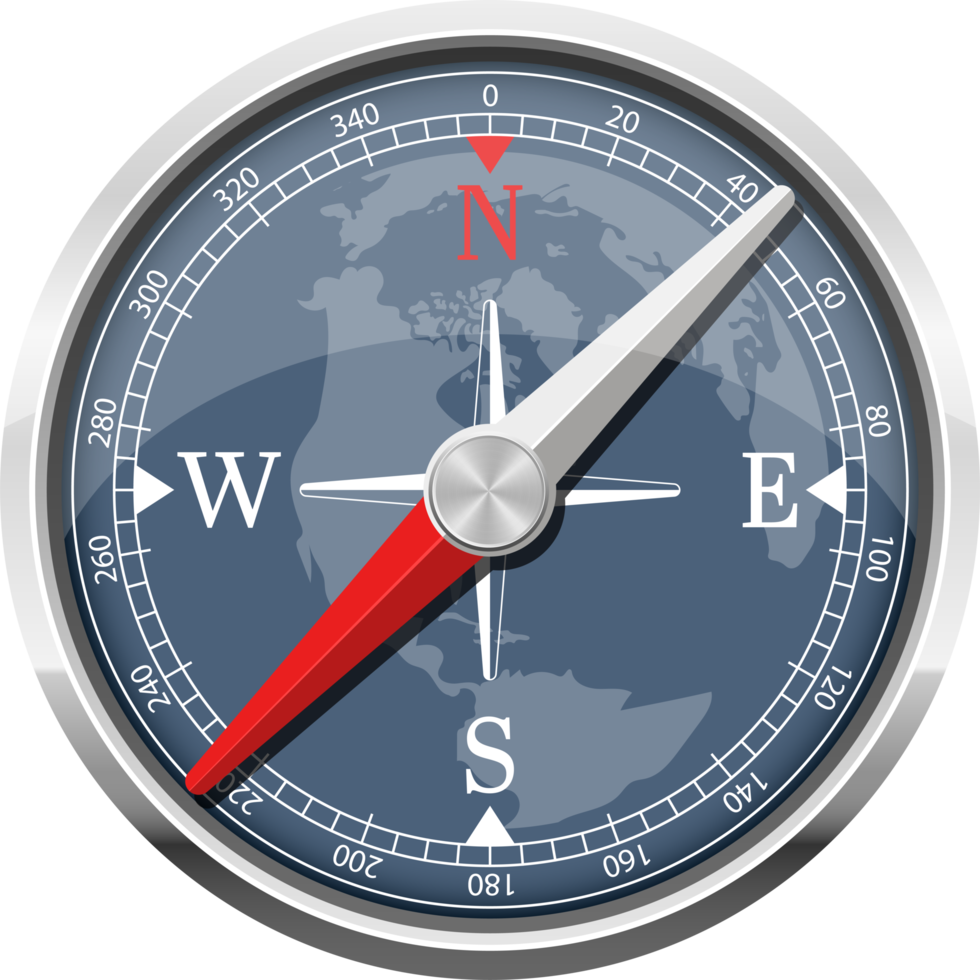 Magnetic compass clipart design illustration png