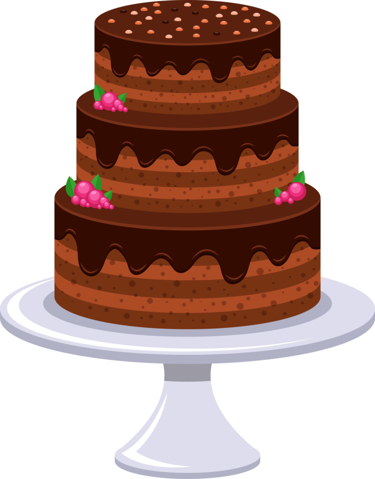 Birthday cake clipart design illustration png