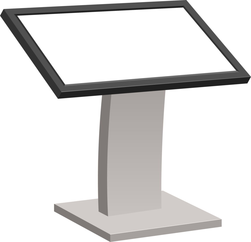 digital kiosk clipart design illustration png