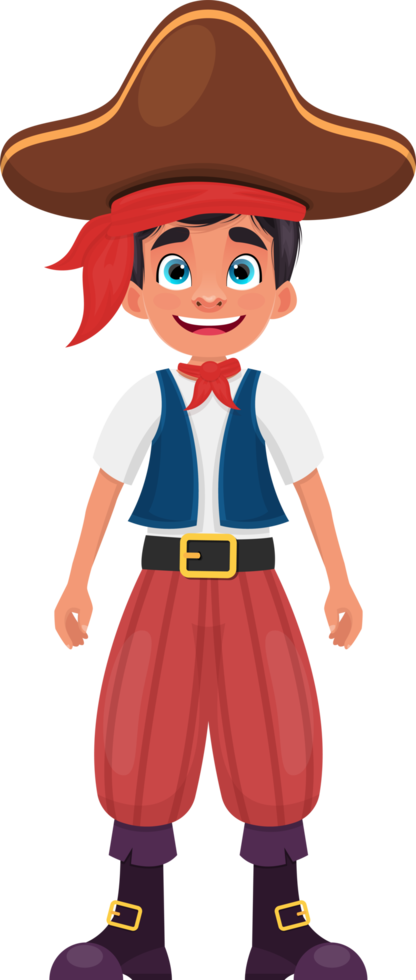 ilustração de design de clipart de menino pirata png