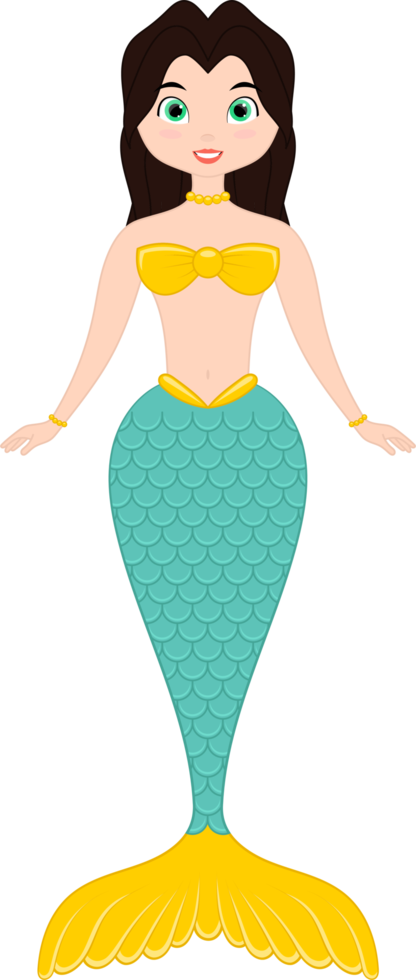 Mermaid clipart design illustration png