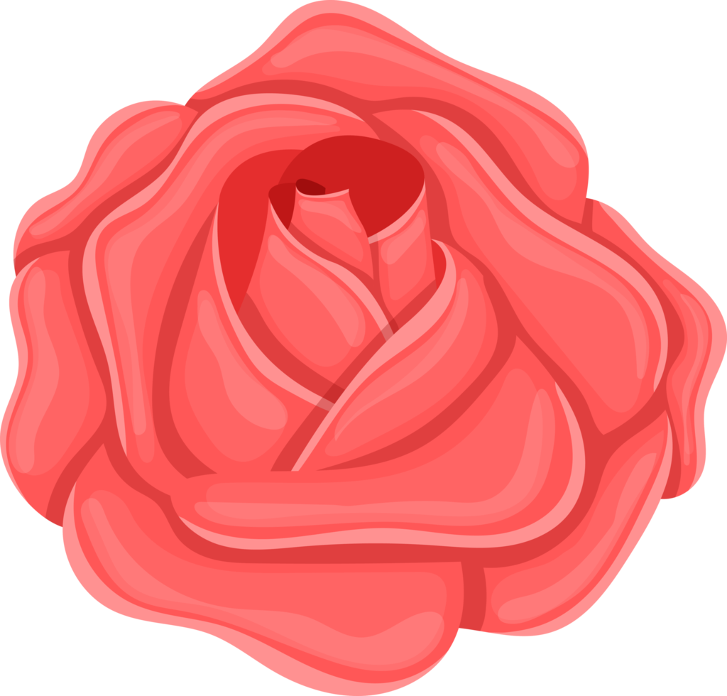 Rose flower clipart design illustration png