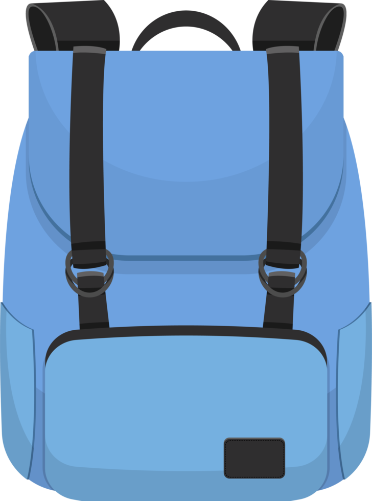 Backpack set clipart design illustration png