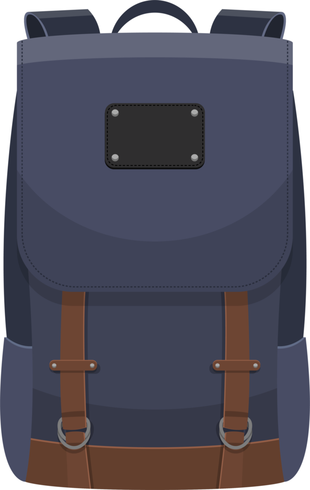 Backpack set clipart design illustration png