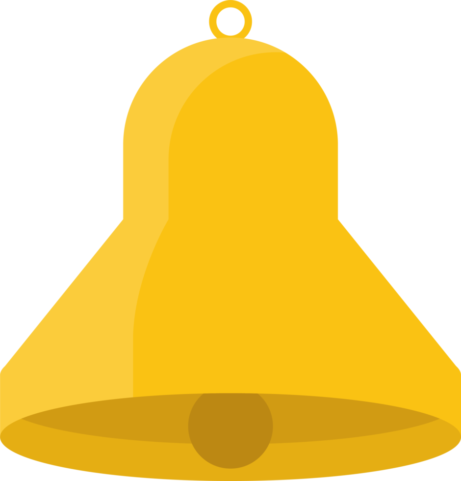 goldene glocke clipart design illustration png