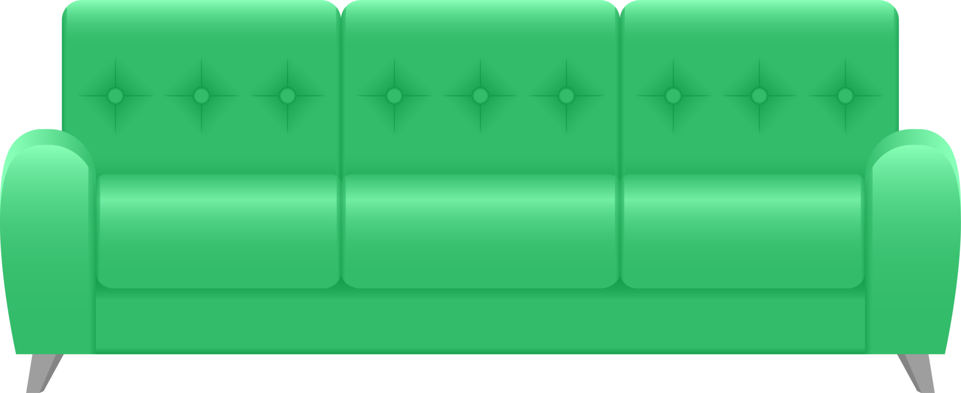 moderne Sofa-Clipart-Designillustration png